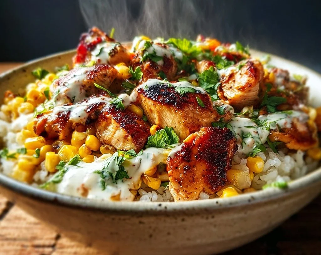 Easy Street Corn Chicken Rice Bowl