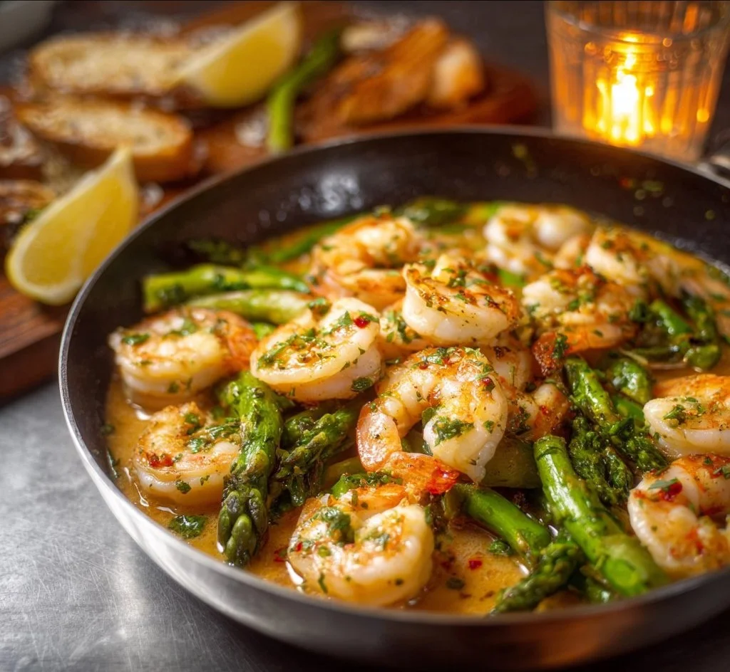 Garlic Shrimp and Asparagus