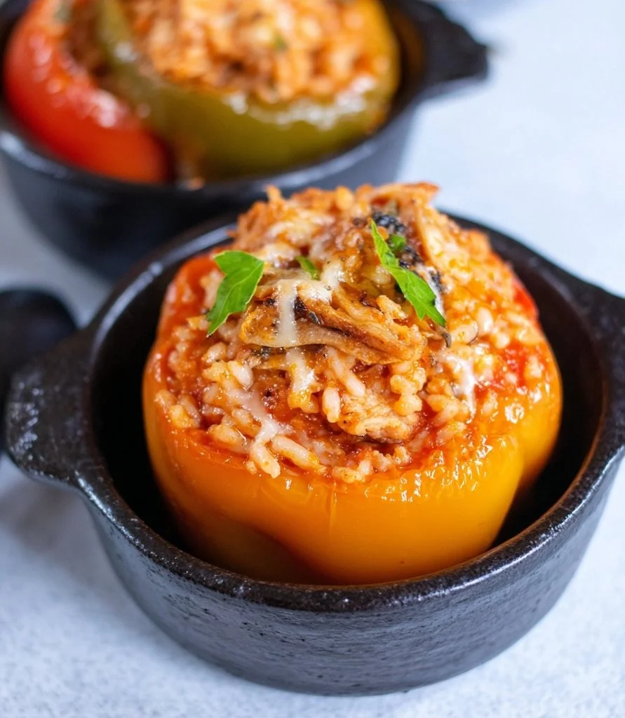 Ground Turkey Stuffed Bell Peppers