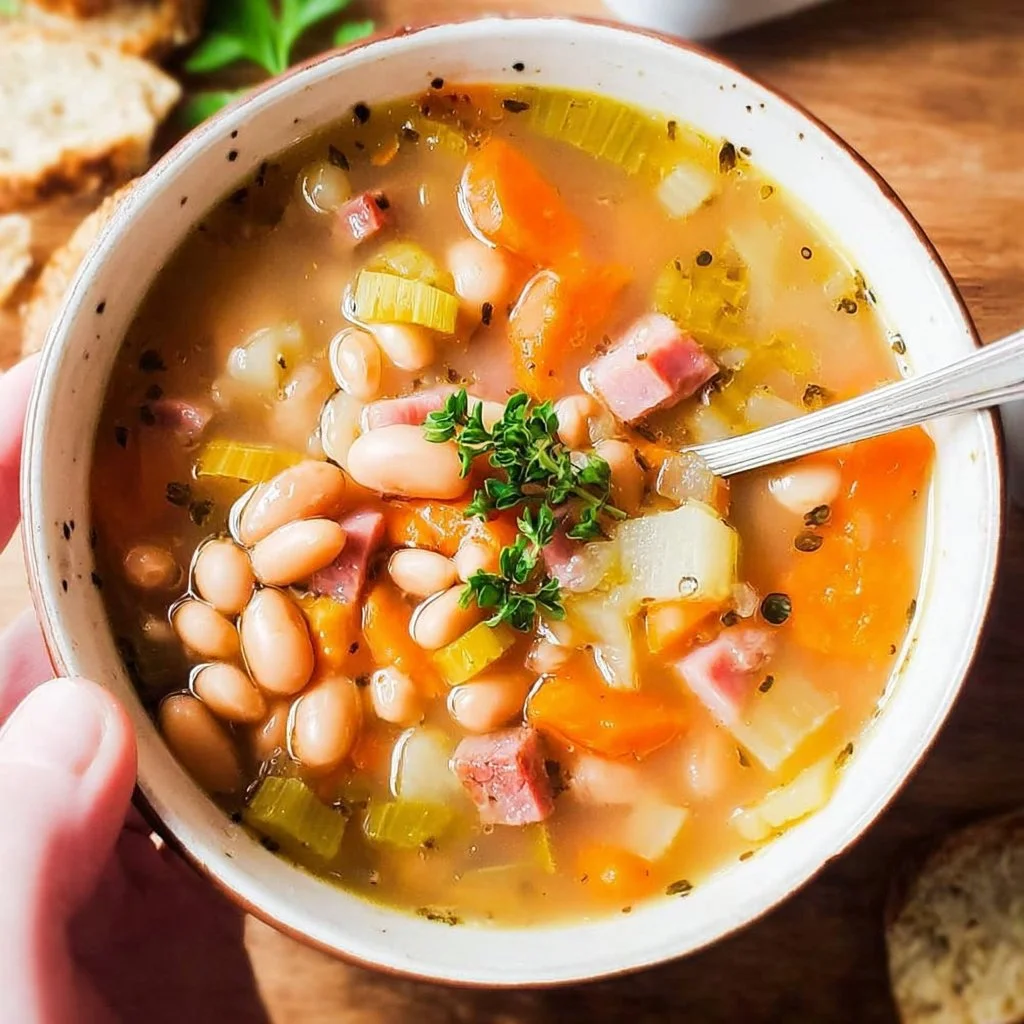 Ham and Bean Soup with Canned Beans
