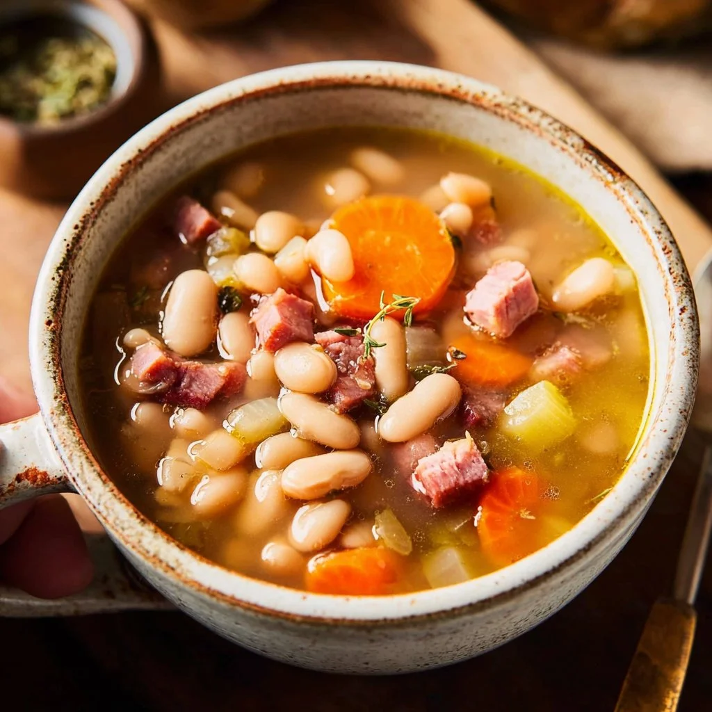 Ham and Bean Soup with Canned Beans