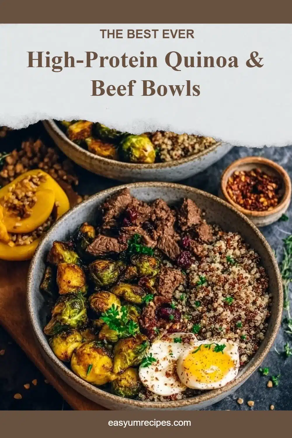 High-Protein Quinoa & Beef Bowls
