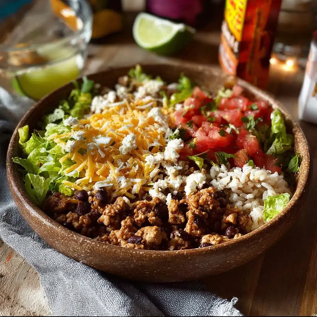 High Protein Turkey Taco Bowl