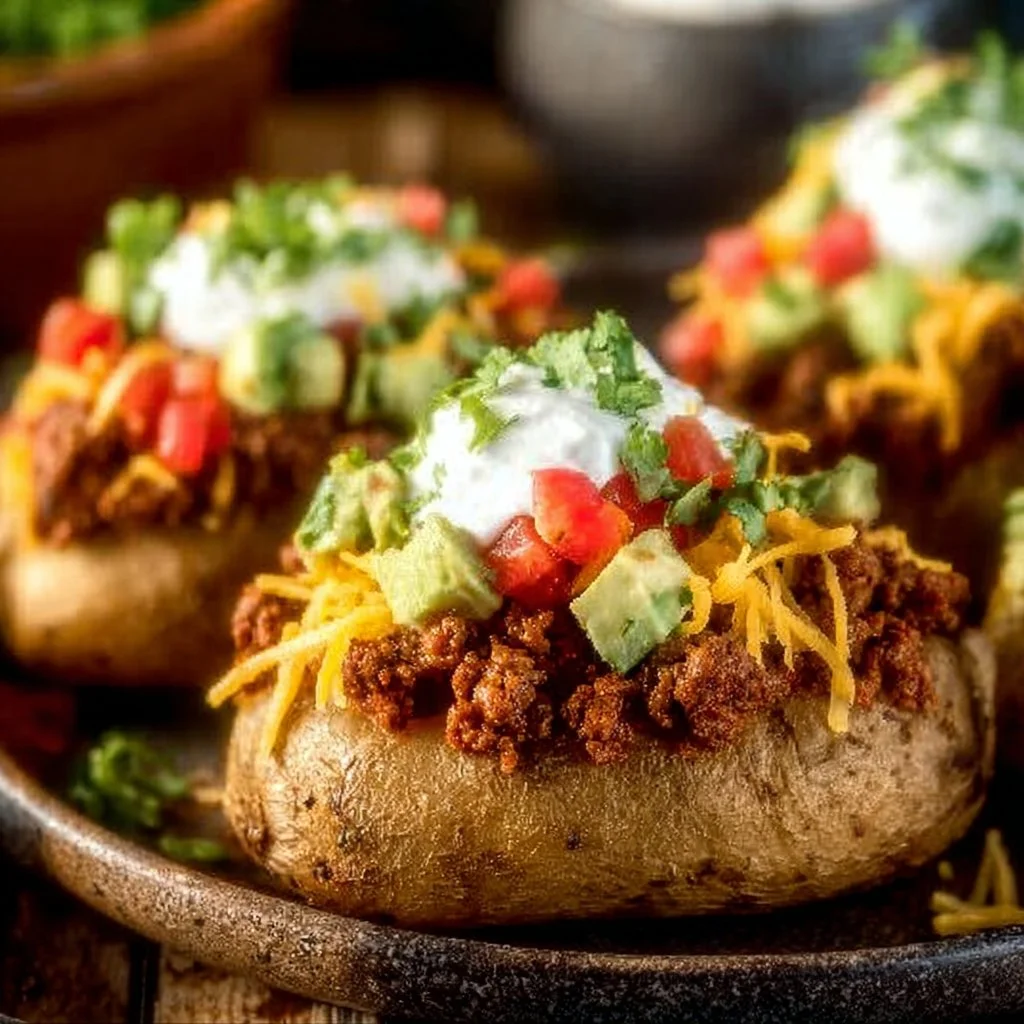 Loaded Taco Potatoes