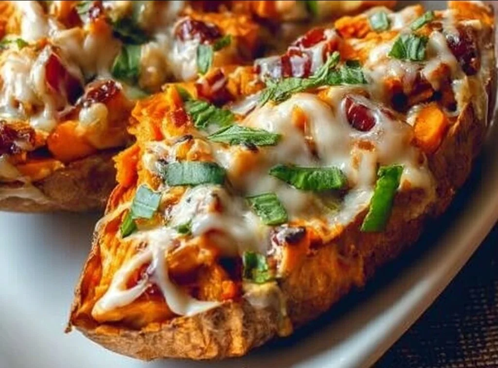Protein Loaded Sweet Potato Boats