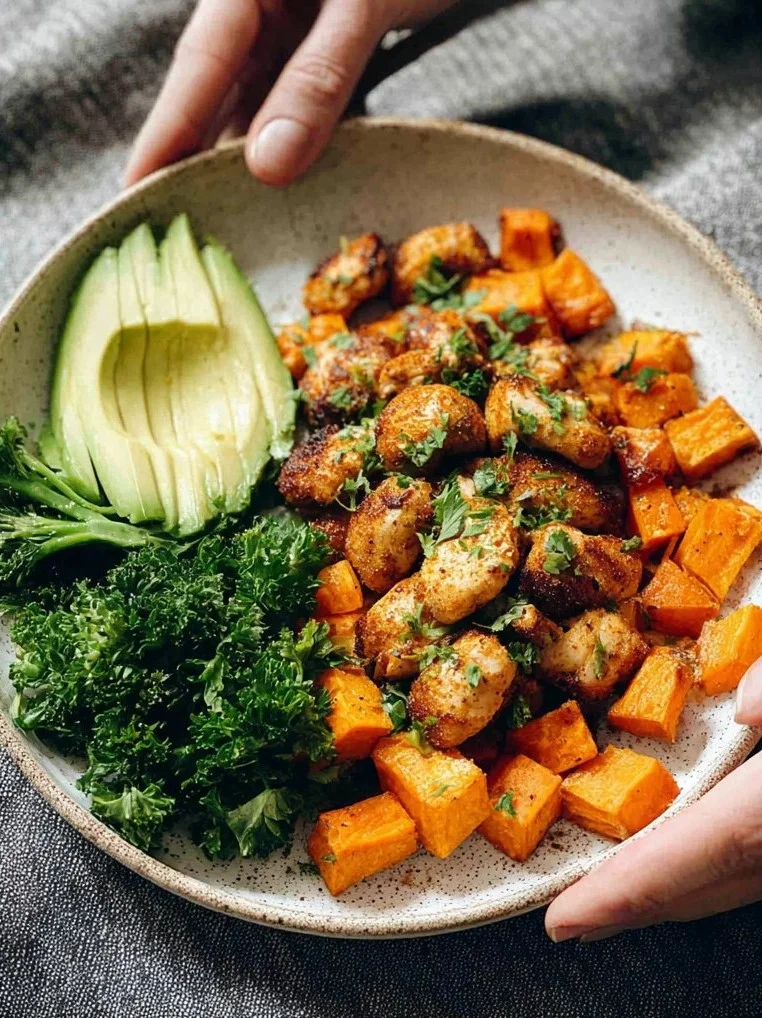 Sheet Pan Chicken And Sweet Potato Meal Prep